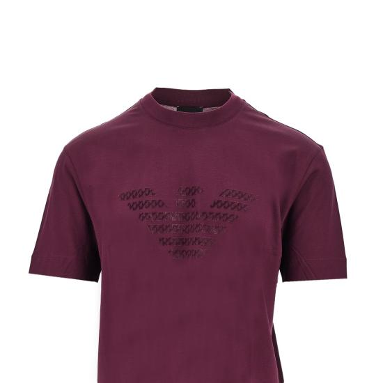 26FW 엠포리오 아르마니 반팔 티셔츠 EM006770AF10017 MA168 PURPLE - EMPORIO ARMANI