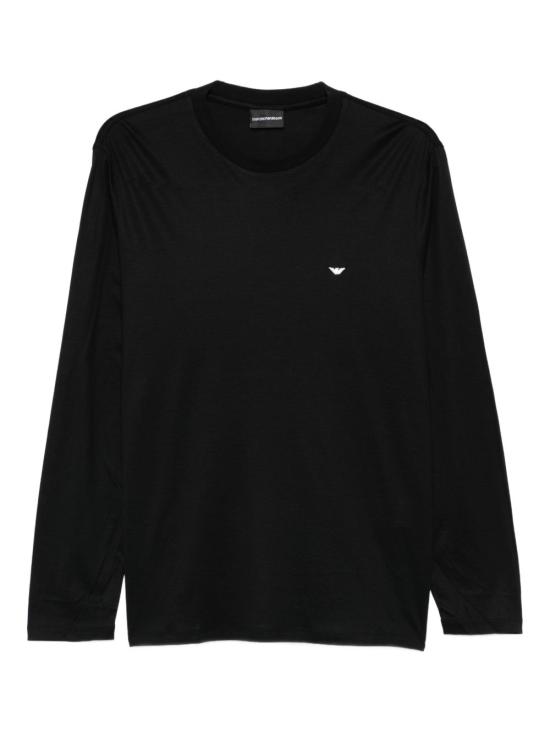 26FW 엠포리오 아르마니 긴팔 티셔츠 EM004591AF13747 UC001 BLACK