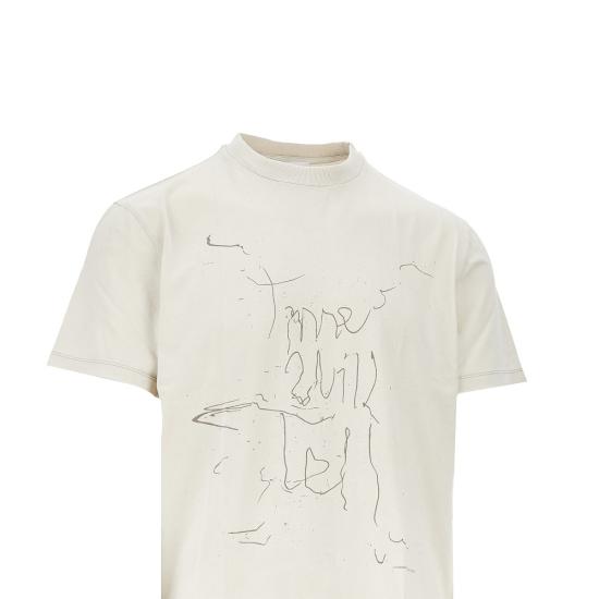 26FW 아워레가시 반팔 티셔츠 M4266BE WEDDING PRINT WHITE - OUR LEGACY