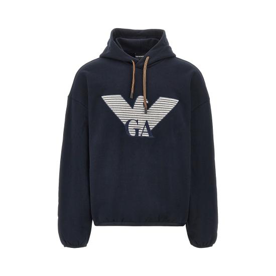 26FW 엠포리오 아르마니 후드 티셔츠 EM006473AF28006 UB118 BLUE