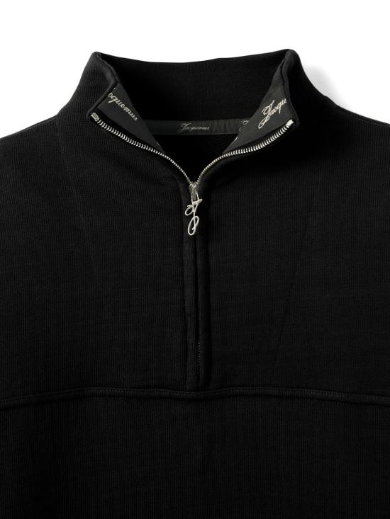 26FW 자크뮈스 집업 니트 SSM00321AJ00255 990 BLACK - JACQUEMUS
