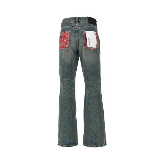 26FW 퍼플 브랜드 데님 팬츠 P026 IQDP426 QUILTED DESTROY BLUE - PURPLE BRAND