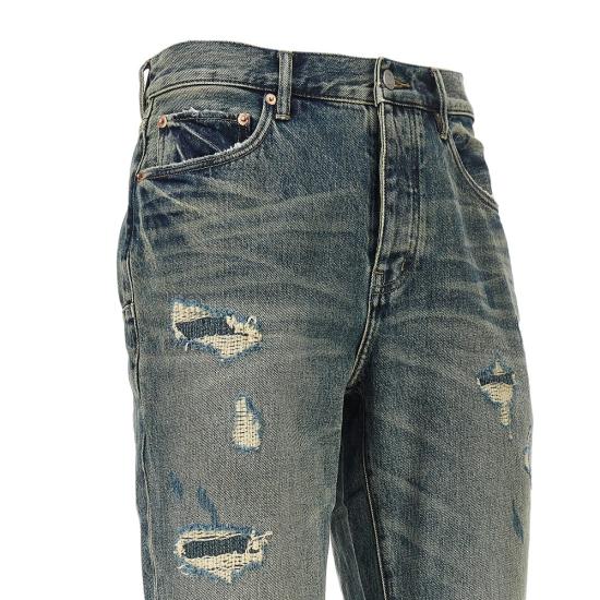 26FW 퍼플 브랜드 데님 팬츠 P026 IQDP426 QUILTED DESTROY BLUE - PURPLE BRAND