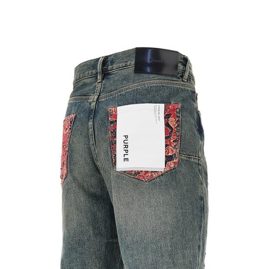 26FW 퍼플 브랜드 데님 팬츠 P026 IQDP426 QUILTED DESTROY BLUE - PURPLE BRAND
