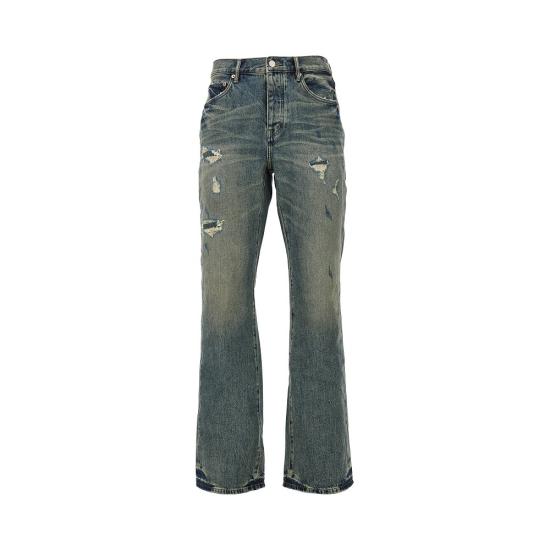 26FW 퍼플 브랜드 데님 팬츠 P026 IQDP426 QUILTED DESTROY BLUE