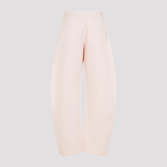 26FW 알라이아 스트레이트 팬츠 AA9P1215D028D 416 PINK - ALAIA
