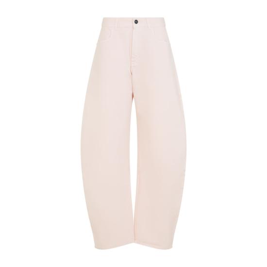 26FW 알라이아 스트레이트 팬츠 AA9P1215D028D 416 PINK - ALAIA