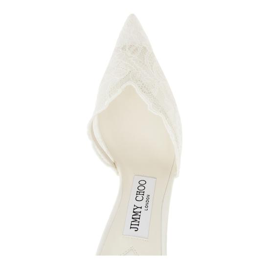 26FW 지미추 힐/펌프스 SAEDA100GQV IVORY CRYSTAL WHITE - JIMMY CHOO