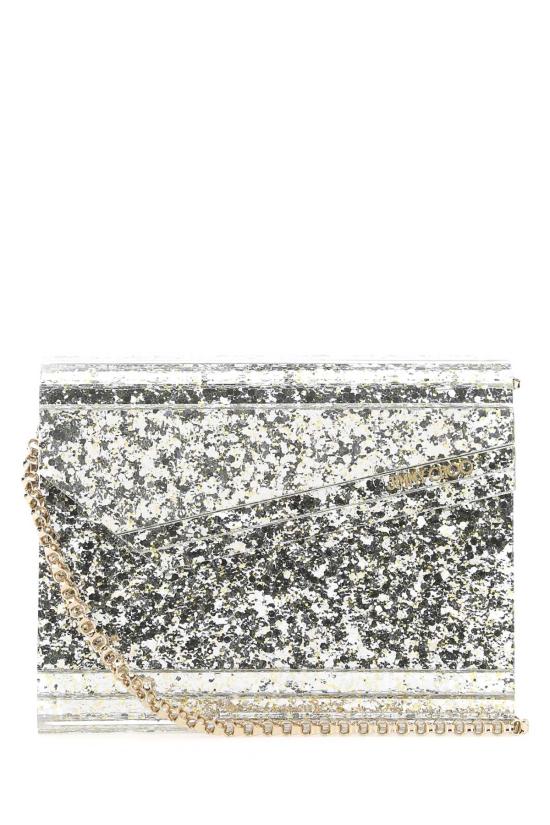 26FW 지미추 클러치/파우치 CANDYCOC CHAMPAGNE SILVER