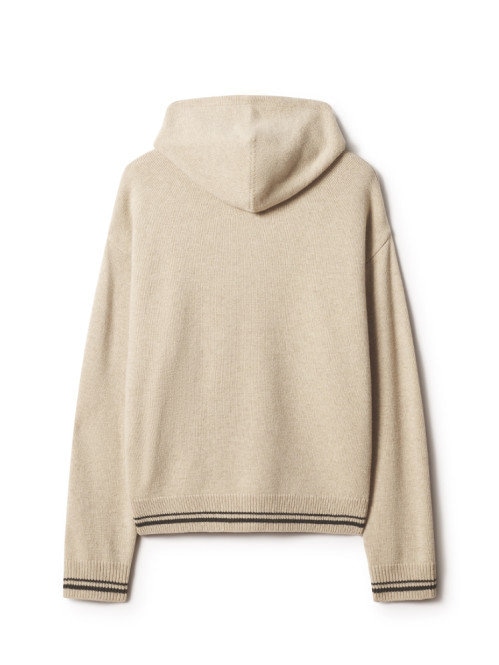 26FW 메종키츠네 후드 티셔츠 MRMKJ08KT1171 DUSTYBEIGE 557 - MAISON KITSUNE