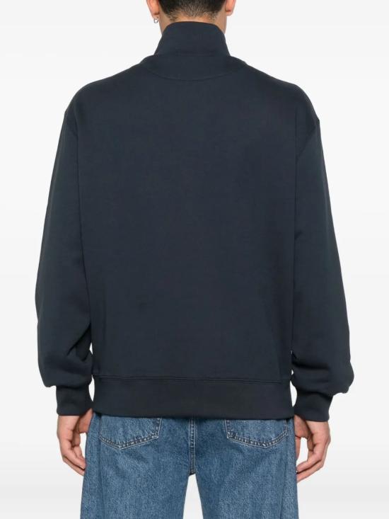 26FW 메종키츠네 폭스 헤드 컴포트 하프 집 스웨트셔츠 PM00305KM0341 CLASICNAVY 413 - MAISON KITSUNE