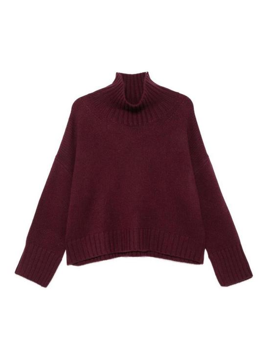 26FW 소프트 고트 터틀넥 FW25SF2104912076BORDEAUX DARK RED
