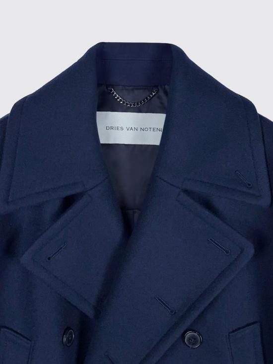 26FW 드리스 반 노튼 코트 0202194216 509 Navy - DRIES VAN NOTEN
