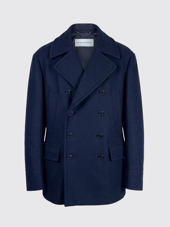 26FW 드리스 반 노튼 코트 0202194216 509 Navy - DRIES VAN NOTEN