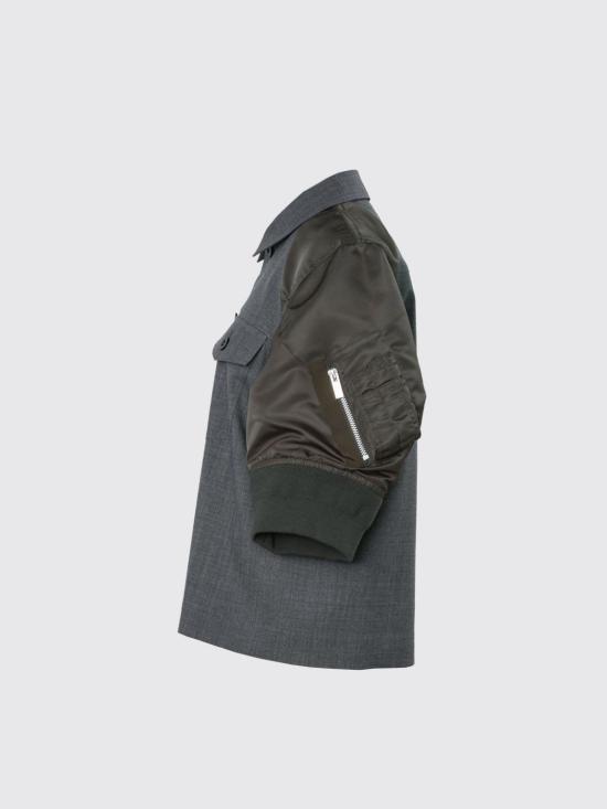 26FW 사카이 셔츠 2608567 342 Grey - SACAI