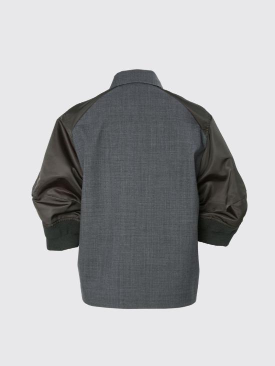 26FW 사카이 셔츠 2608567 342 Grey - SACAI