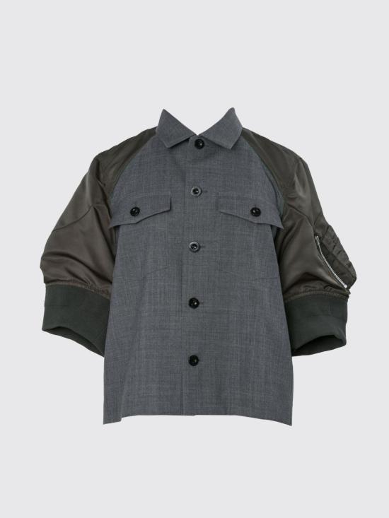 26FW 사카이 셔츠 2608567 342 Grey - SACAI