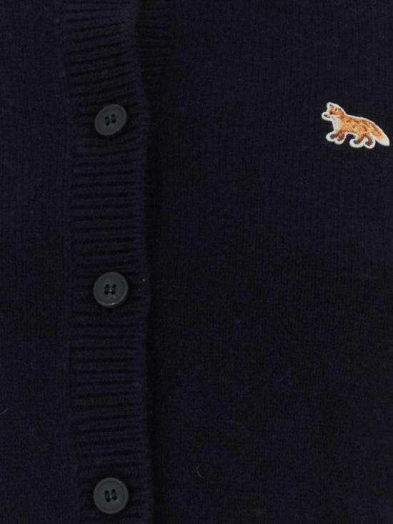 26FW 메종키츠네 베이비 폭스 램스울 피티드 가디건 PW00506KT1006 0413 Navy - MAISON KITSUNE