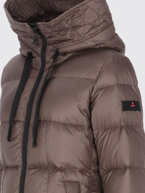 26FW 페트레이 눈키 MQN 02 리사이클 폴리에스터 롱 다운 재킷 PED544401181967 194 Cocoa - PEUTEREY
