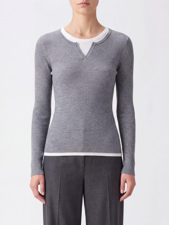 26FW 엘레 스웨터 EFWM260030 GRIGIO Grey