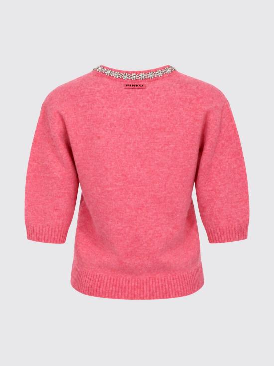 26FW 핑코 스웨터 107272A3GH P02 Pink - PINKO