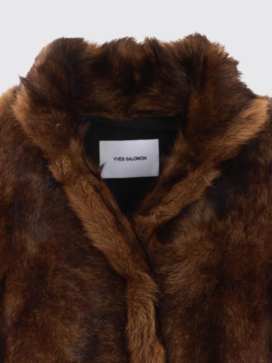 26FW 이브살로몬 코트 27WYV61855 TOS1B3321 Brown - YVES SALOMON