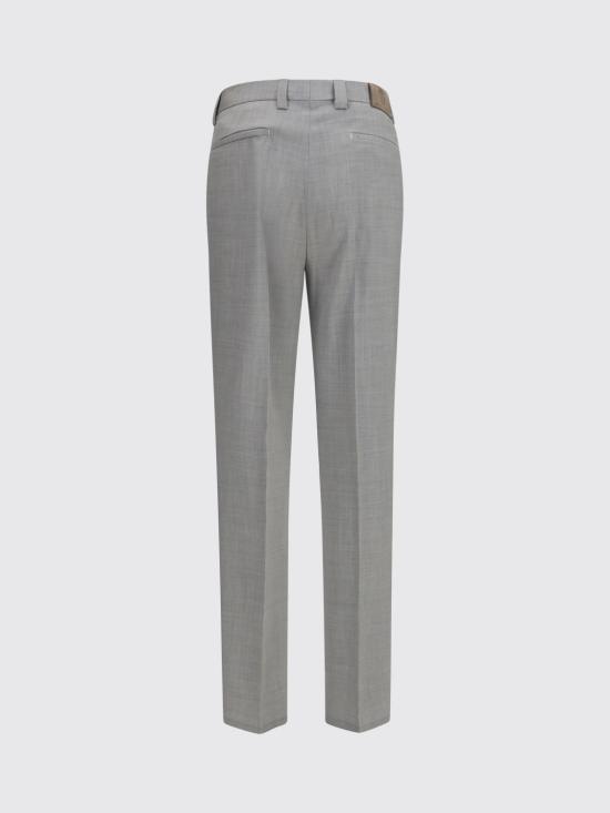26FW 브루넬로 쿠치넬리 버진 울 다이내믹 캔버스 팬츠 MH2443030F C9100 Pearl - BRUNELLO CUCINELLI