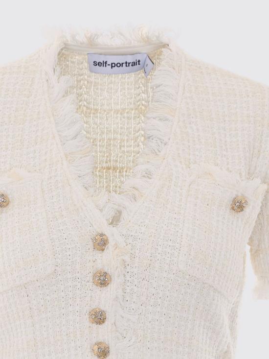 26FW 셀프 포트레이트 숏 원피스 AW26146SAC CREAM White - SELF PORTRAIT