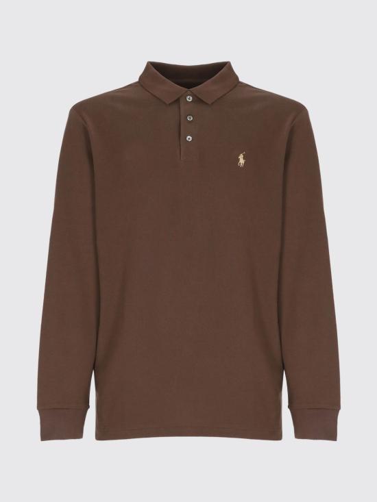 26FW 폴로 랄프로렌 폴로 티셔츠 710955081 502 Brown - POLO RALPH LAUREN