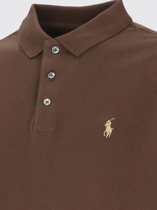 26FW 폴로 랄프로렌 폴로 티셔츠 710955081 502 Brown - POLO RALPH LAUREN