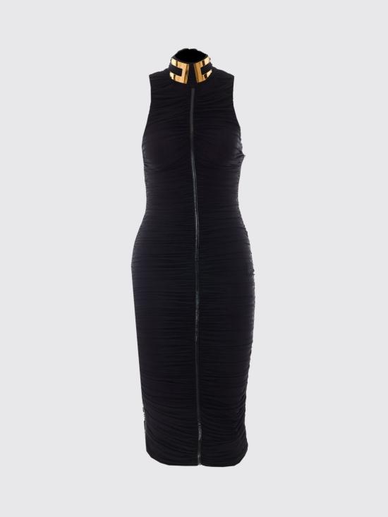 26FW 엘리자베타프랜치 롱 원피스 AB03667E2 110 Black - ELISABETTA FRANCHI