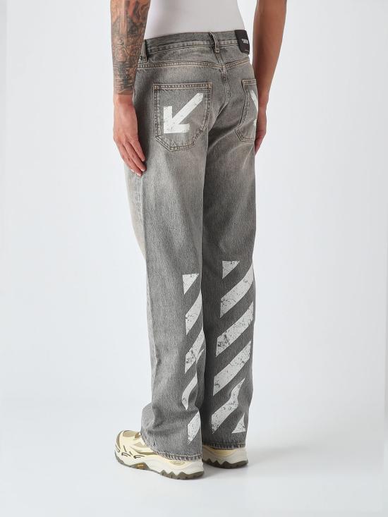 26FW 오프화이트 데님 팬츠 44MYA18JF26D003 020 Grey - OFF WHITE