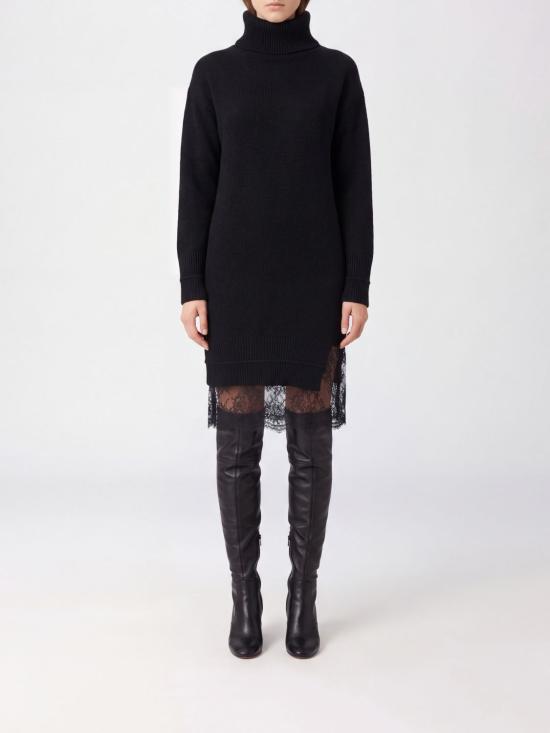 26FW 에르마노 피렌제 미디 원피스 D49EQ025EO1 MF099 Black