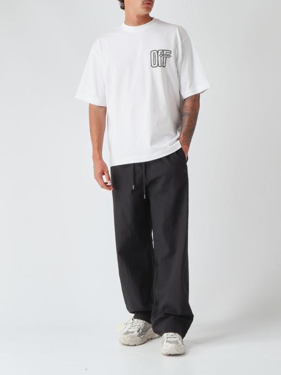 26FW 오프화이트 팬츠 44MCJ03QF26F001 001 Black - OFF WHITE