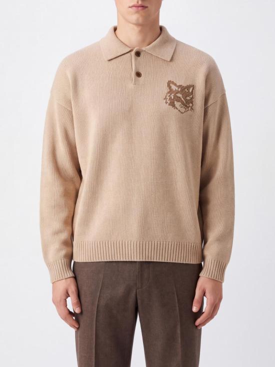 26FW 메종키츠네 폴로 티셔츠 MRMKL00KM0329 0625 Beige