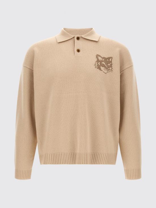 26FW 메종키츠네 폴로 티셔츠 MRMKL00KM0329 0625 Beige - MAISON KITSUNE