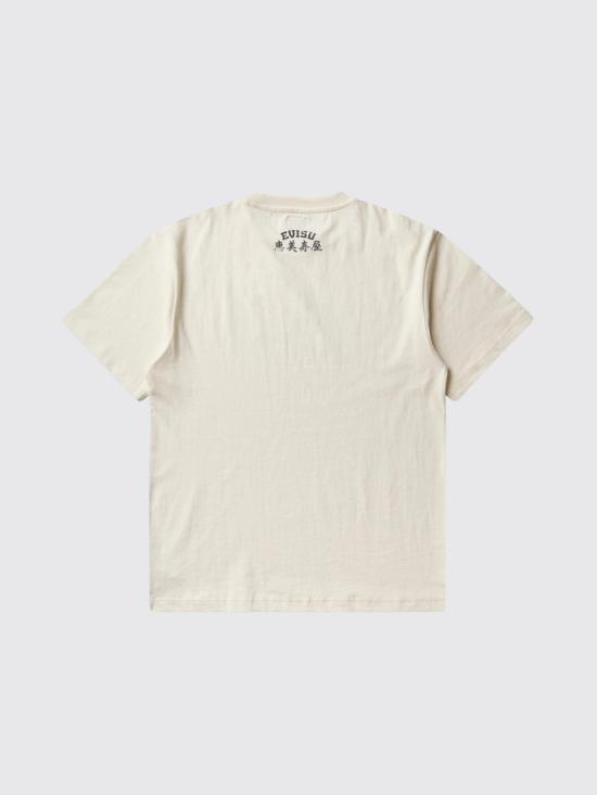 26FW 에비수 반팔 티셔츠 2EAEJM6TS6098 ECUX Ecru - EVISU