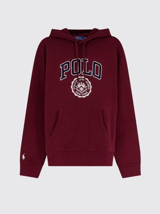 26FW 폴로 랄프로렌 후드 티셔츠 710B26149 600 Wine - POLO RALPH LAUREN