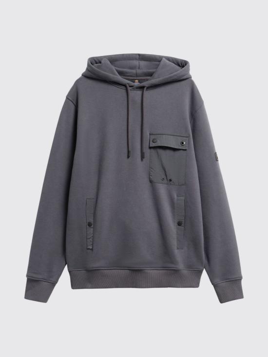 26FW 바버 긴팔 티셔츠 MOL0789 GY75 Charcoal - BARBOUR