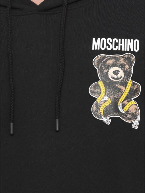 26FW 모스키노 후드 티셔츠 17035228 1555 Black - MOSCHINO