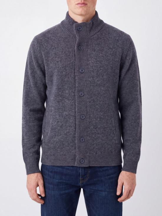 26FW 바버 집업 니트 MKN0731 CH51 Grey 1