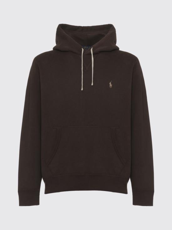 26FW 폴로 랄프로렌 포니로고 자수 후드 티셔츠 710766778 108 Brown - POLO RALPH LAUREN