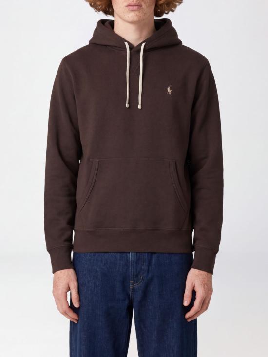 26FW 폴로 랄프로렌 포니로고 자수 후드 티셔츠 710766778 108 Brown