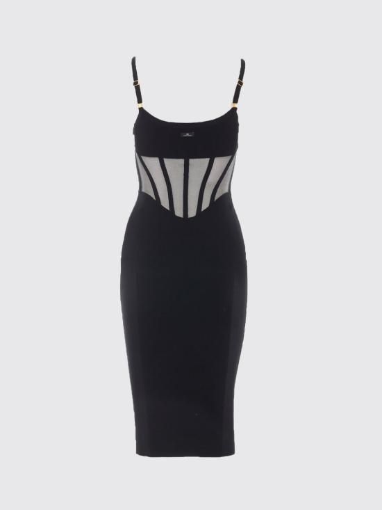 26FW 엘리자베타프랜치 미디 원피스 AM51S67E2 110 Black - ELISABETTA FRANCHI