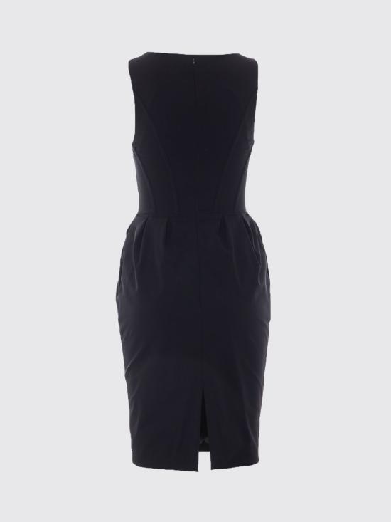 26FW 엘리자베타프랜치 미디 원피스 AB87766E2 110 Black - ELISABETTA FRANCHI