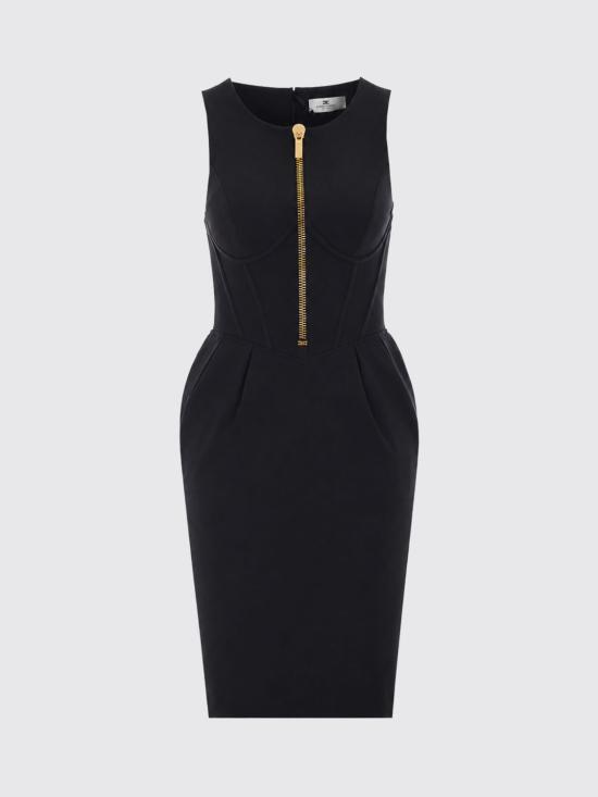 26FW 엘리자베타프랜치 미디 원피스 AB87766E2 110 Black - ELISABETTA FRANCHI