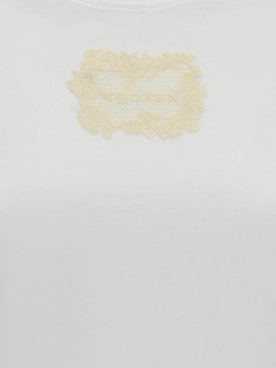 26FW 알렉산더 맥퀸 반팔 티셔츠 A002PPQLAEZ 9007 White - ALEXANDER MCQUEEN