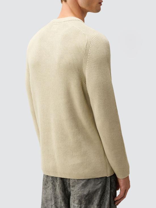 26FW 씨피 컴퍼니 풀 립 코튼 나일론 렌즈 크루넥 스웨터 21CMKN101A006608A 120 Beige - C.P. COMPANY