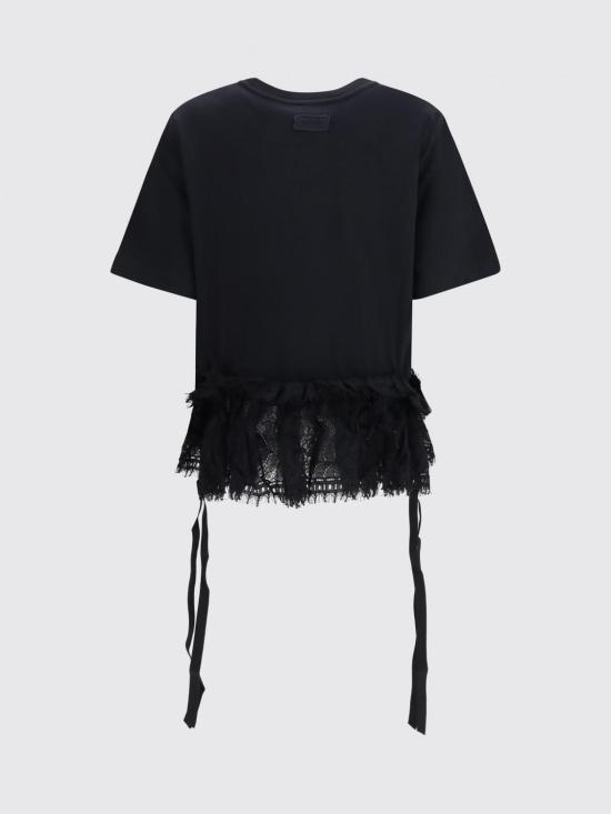 26FW 알렉산더 맥퀸 반팔 티셔츠 A000L5QLAEZ 1000 Black - ALEXANDER MCQUEEN