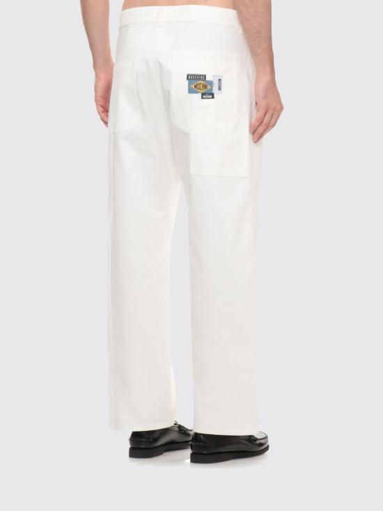 26FW 모스키노 데님 팬츠 03505218 0002 White - MOSCHINO